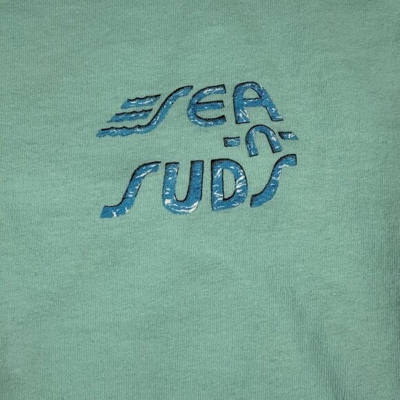 Sea N Suds Shirt Unisex Medium Blue Gulf Shores AL Restaurant Beach Graphic Tee - Picture 5 of 8